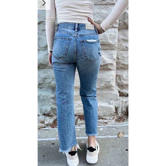 New Revolve Pistola Women Cassie Crop Jeans Fairside Vintage Wash Sz 26 Rtl $156 - Picture 2 of 13